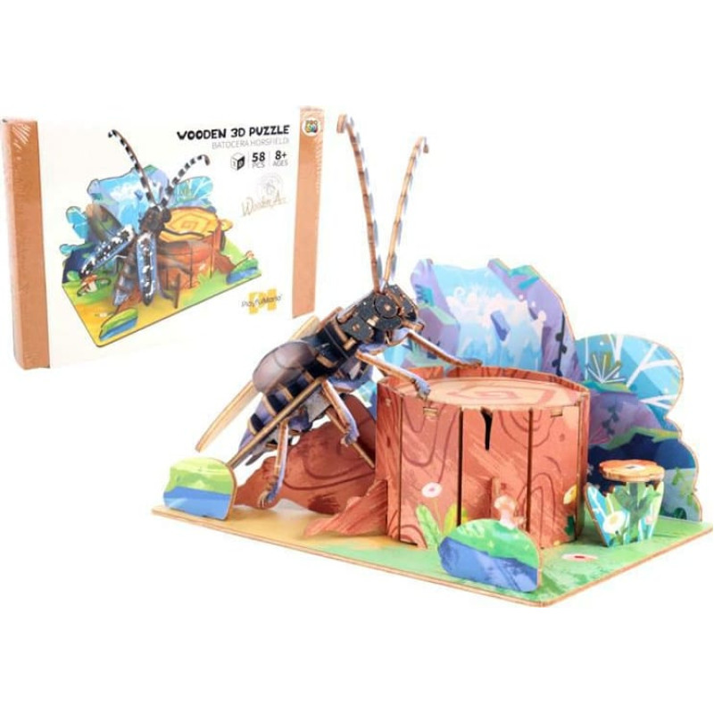 Other 12589 PUZZLE DREWNIANE CHRZĄSZCZ W LESIE