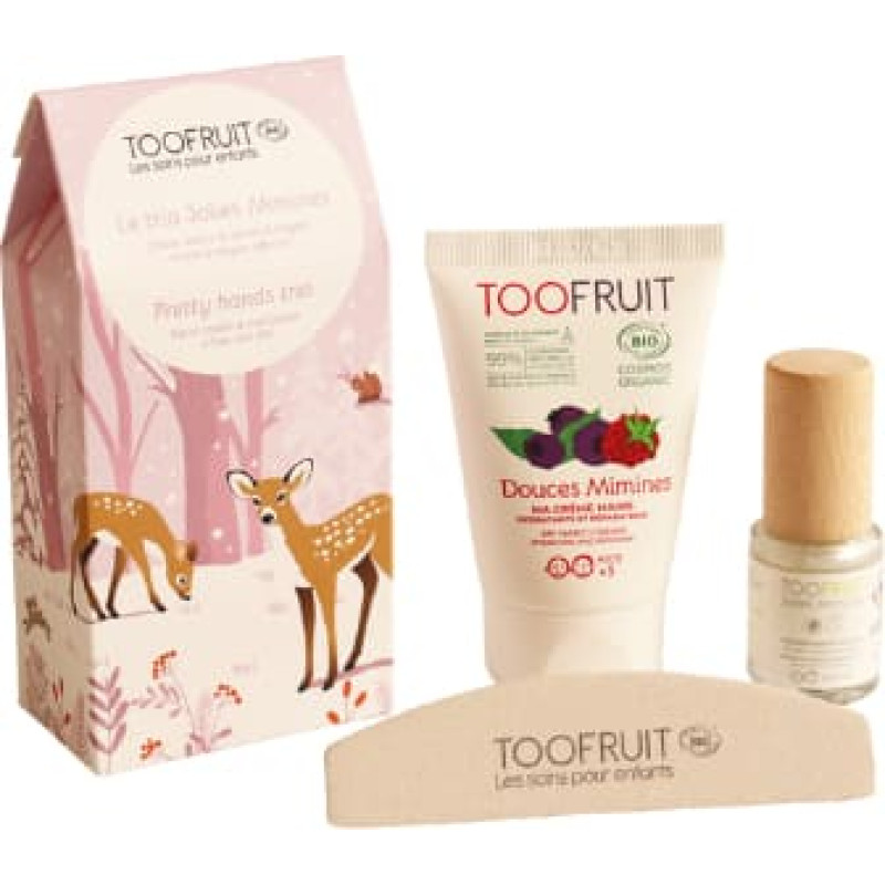 Toofruit Рождественский набор Pretty Hands Trio &ndash; лак для ногтей, крем для рук и пилочка для ногтей
