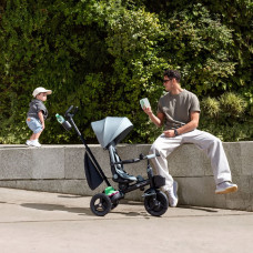 Трёхколёсный велосипед Kinderkraft AVEO 2 Plus, зелёный