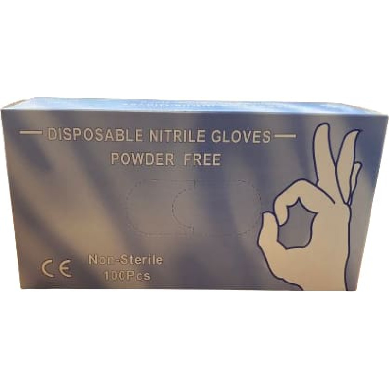 Supermax Glove Manufacturing Нитриловые перчатки синие размер XL, 100 шт.