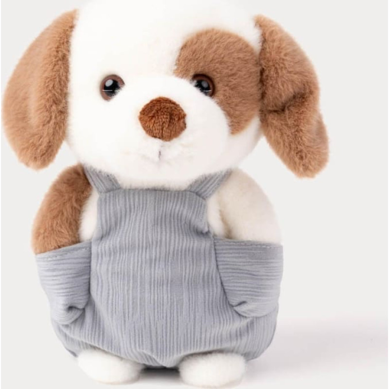 Teddykompaniet мягкая игрушка Dog with Dungarees White