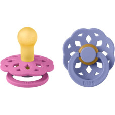 Bibs Boheme SS26 Пустышки из натурального каучука Bubblegum /Peri 6-18m 2pcs