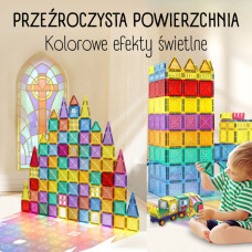 Woopie магнитный 3D конструктор – обучающий набор: замок и транспортные средства, 110 элементов