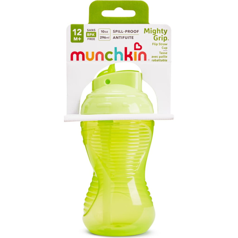 Munchkin бутылочка с соломинкой Mighty Grip 296 ml