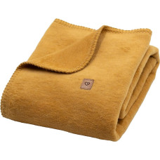Cotton blanket Oslo 100x150cm mustard
