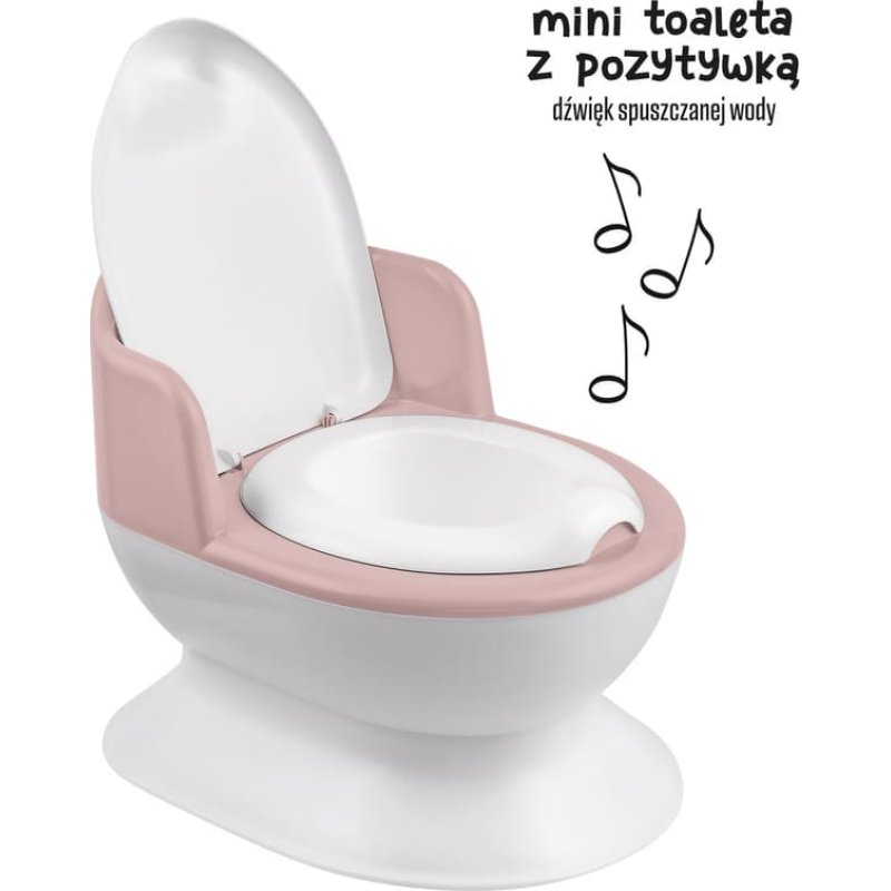 Maltex Todller's Potty - with sound - WHITE / PINK