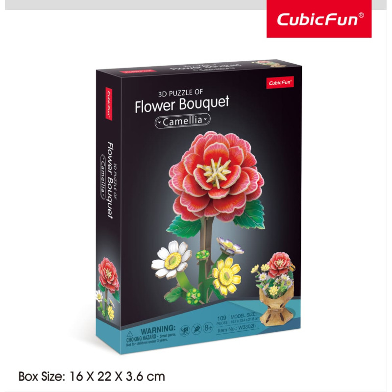 Cubic Fun CUBICFUN 3D пазл &laquo;Букет цветов &ndash; камелия&raquo;