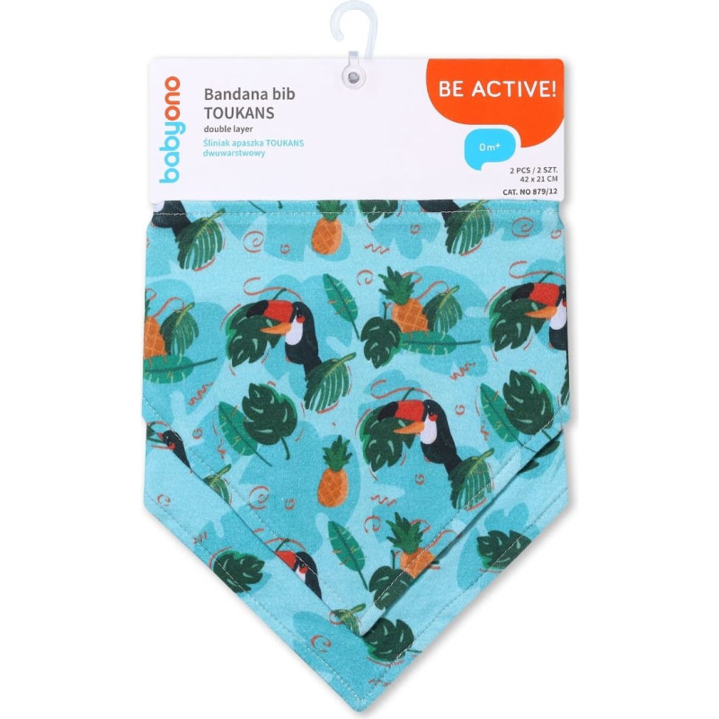 Babyono Priekšautiņu-lakatiņu komplekts TOUCANS (2 gab.) BabyOno 879/12