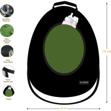 La Bebe ™ Car Seat Back Protector Avocado Art.148757 Black Защитный чехол для сидения (для спинки автомобильного сидения)