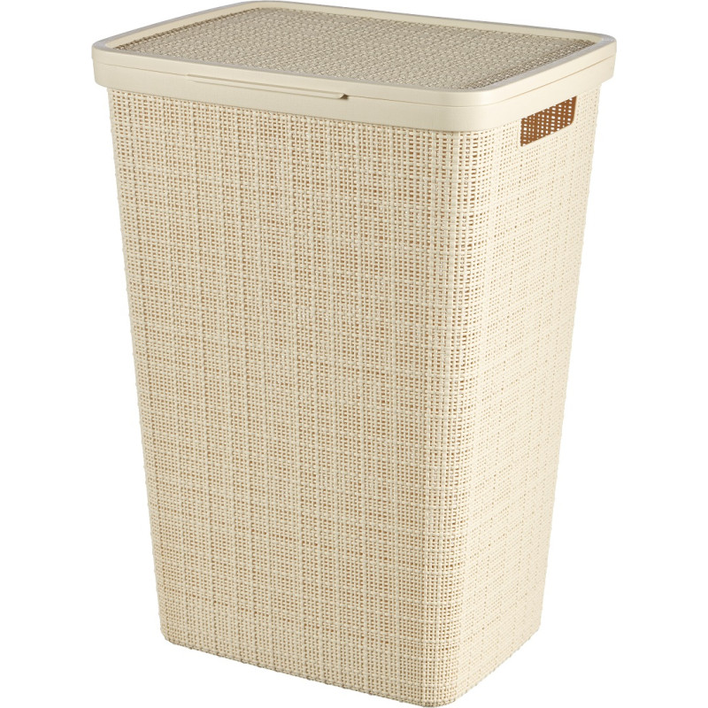 Curver Коробка для белья джутовая 58 л 43x34x60 см кремовая