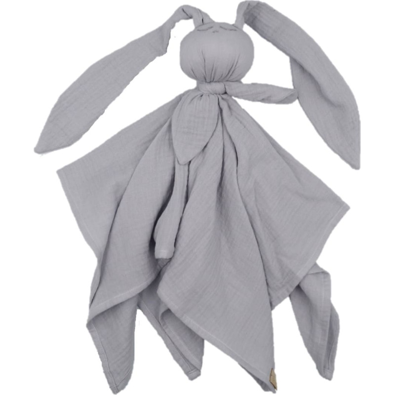 Baby In World BABY 01081 Pielucha muślinowa Hug Me Bunny szary