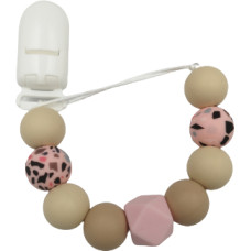 Baby In World BABY 01438 Zawieszka do smoczka Kryształ PINK/SAND