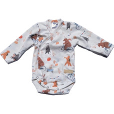 Baby In World BABY 01556 Body niemowlęce dł rękaw Miśki 68/74
