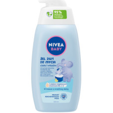 Minikid NIVEA BABY 80512 Żel 2w1 do mycia ciała i włosów z dozownikiem 500 ml