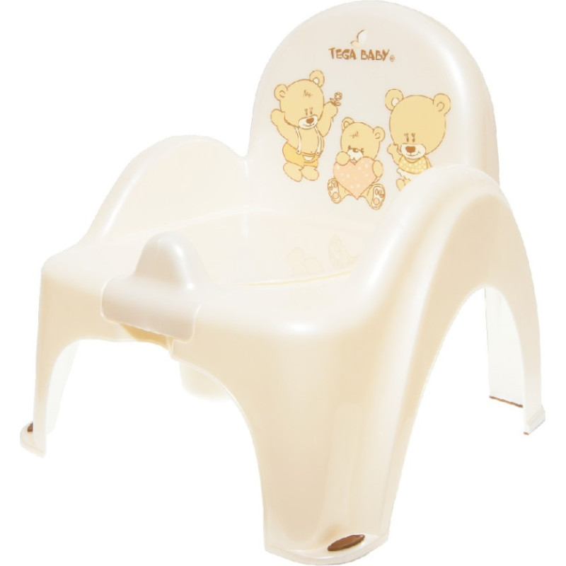 Tega Baby Podiņš-krēsliņš ar mūziku BEAR white pearl TegaBaby PO-043