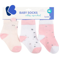 Baby socks with 3D ears Bear with me Pink 1-2y