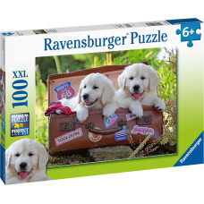 Ravensburger Puzzle Traveling Pups 100pc 10538