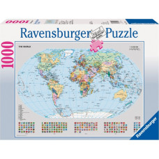 Ravensburger puzzle Political World Map 1000d., 15652