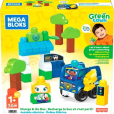 Mega Bloks Green Town & Go Bus Строительный набор