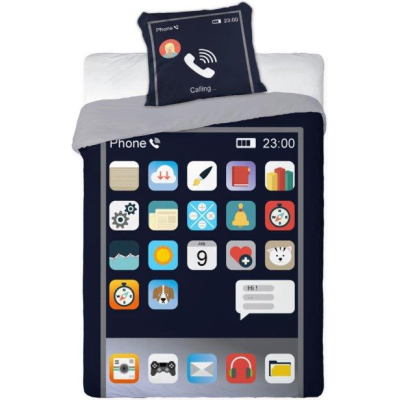 BEDDING SET YOUTH 140X200+70X90 COTTON. PHONE YOUTH.