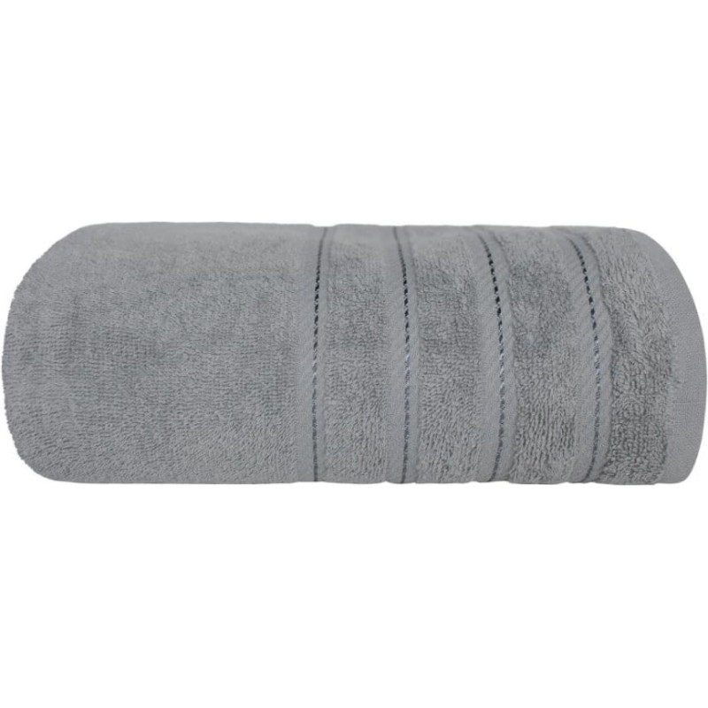 TOWEL EVA 70X140 TERRY COTTON. STEEL GREY 450gsm