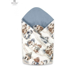 Miminu KIECZMERSKI Rożek niemowlęcy usztywniony 75x75 cm KOLEKCJA Smok Turysta