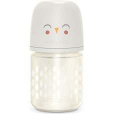 Suavinex Bonhomia 120 ml stikla baro&scaron;anas pudele ar SX Pro Slow Flow Knupi (Beige)