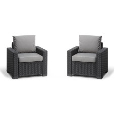 Keter Садовые стулья 2шт. California  серыe