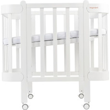 Ingvart Кровать 5-in-1 Nika 60 с подвижной частью (60х94, 60х120) white