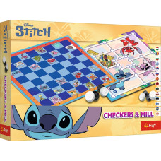 Trefl DISNEY STITCH Настольная игра Шашки & Мельница