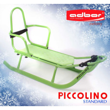 Adbor PICCOLINO Санки со спинкой, зеленый