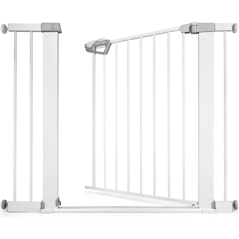 Milly Mally 6579 Bramka zabezpieczająca - barierka na schody z rozszerzeniem Guardy 104 White