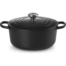 Le Creuset Чугунная кастрюля круглая &Oslash;34 см / 12 л, матово-черная