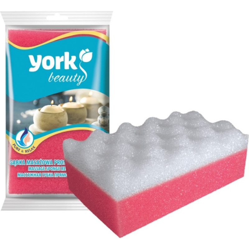 York Массажная губка ПРЯМОУГОЛЬНАЯ