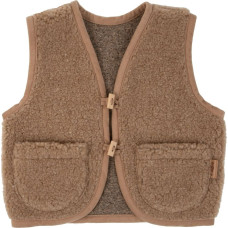 Wool baby vest Nevada 134/140 brown
