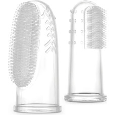 Haakaa Pirkstu zobu birste Haaka Silicone Finger Toothbrush set XL 2pcs (S&L)
