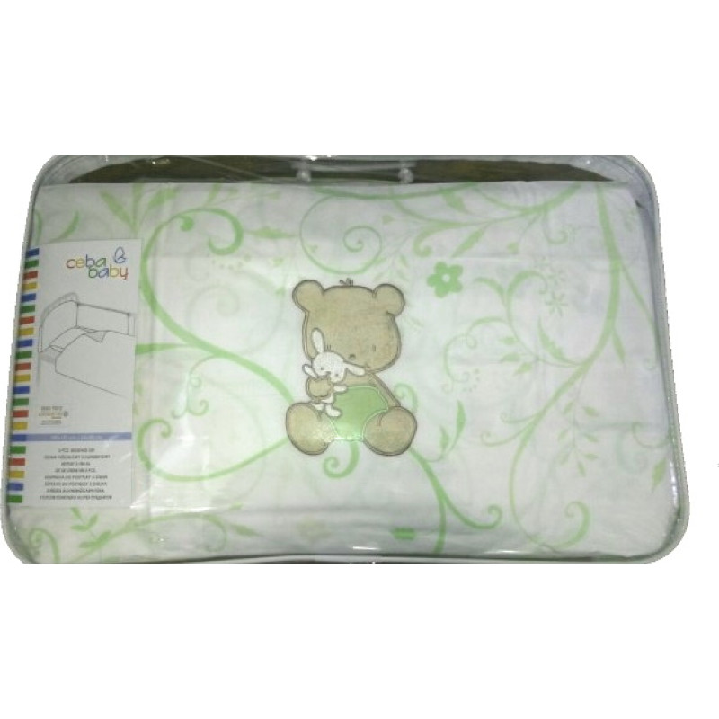 Cebababy Komplekts no 3 el. ELEGANT BABY green [A]