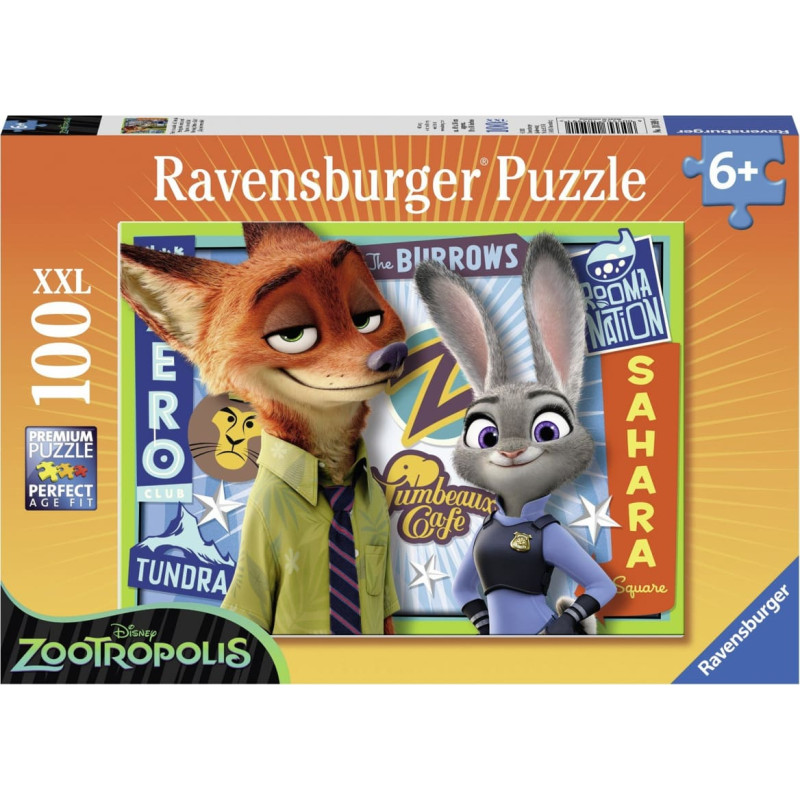 Ravensburger Пазл 100 элементов Дисней Зверополис