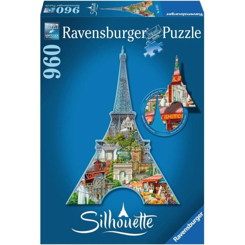 Ravensburger Пазл 960 Контурный пазл Париж