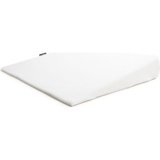 Wedge-shaped cotton pillow 38x37x7cm white