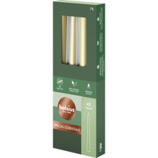 Bolsius Настольные свечи, 4 шт., в коробке, 245/24 мм, серебристые.