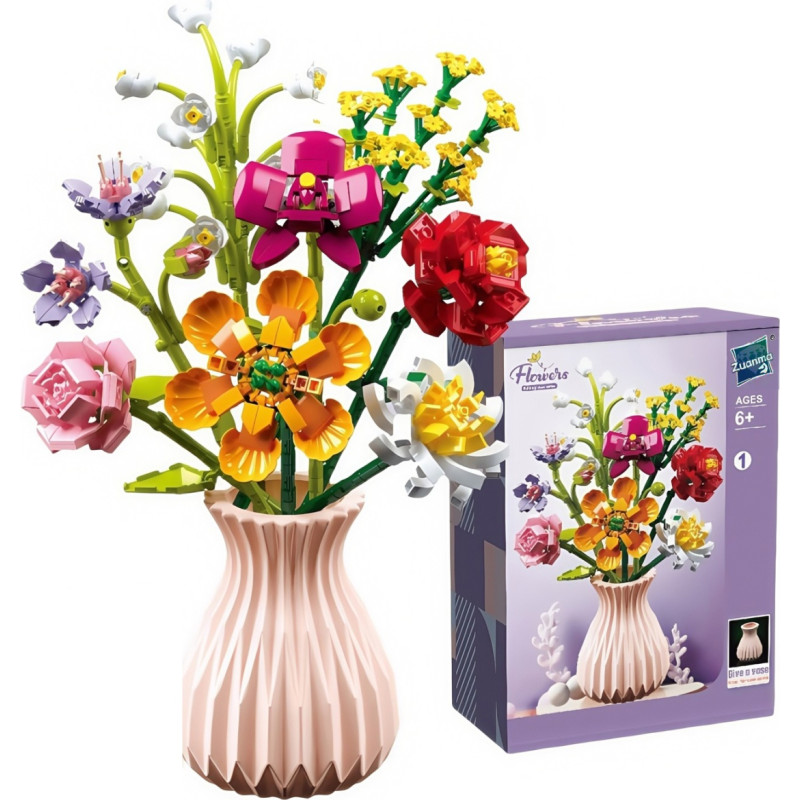 KLOCKI KWIATY 756 ELEMENTÓW