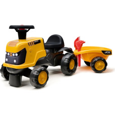 Каталка-трактор Falk JCB Fastrac с прицепом, лопатой и граблями, 1–3 года