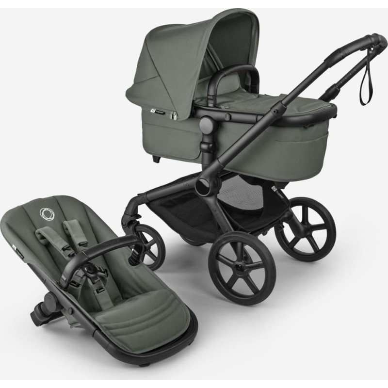 Bugaboo Fox 5 Renew 2in1 коляска Black/Forest Green