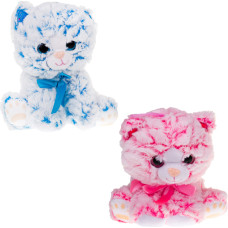 KOTEK SIEDZĄCY RÓŻOWY I NIEBIESKI DŹWIĘK