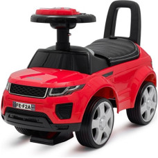 Baby Mix детская машинка-каталка 57176 SUV Prime — кожаное сиденье, резиновые колёса, красная
