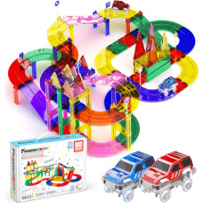 Picasso Tiles Magnetic constructor Race track 80 pcs., PTR80