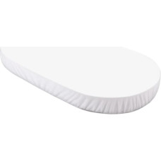 Waldin Prześcieradło bawełniane 124x73cm Owal Białe