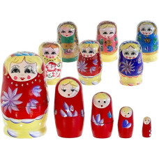 Other 638662,638679  MATRIOSZKA 11 cm - NIEBIESKA LUB CZERWONA