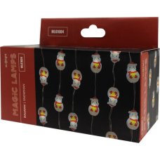Magic Lights Волшебная гирлянда, 50 LED, 6500 K, Снеговик, 5 м, DC 5 В, управление через приложение ML61604